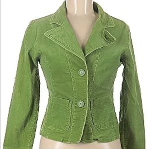 Ashley by 26 International - Womens Kelly Green Corduroy Jacket - sz L